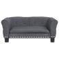 Preview: Hundebett Dunkelgrau 70x45x30 cm Samt