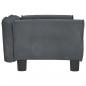 Preview: Hundebett Dunkelgrau 70x45x30 cm Samt