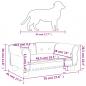 Preview: Hundebett Dunkelgrau 70x45x30 cm Samt