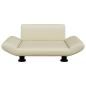 Preview: Hundebett Creme 70x45x28 cm Kunstleder