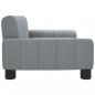 Preview: Hundebett Hellgrau 70x45x30 cm Stoff