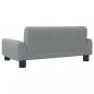 Preview: Hundebett Hellgrau 70x45x30 cm Stoff