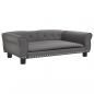 Preview: Hundebett Grau 95x55x30 cm Kunstleder