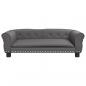 Preview: Hundebett Grau 95x55x30 cm Kunstleder