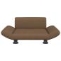 Preview: Hundebett Braun 70x45x28 cm Stoff