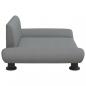 Preview: Hundebett Hellgrau 70x45x28 cm Stoff