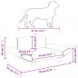Preview: Hundebett Hellgrau 70x45x28 cm Stoff