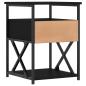 Preview: Nachttisch Schwarz 40x42x55 cm Holzwerkstoff