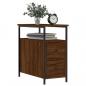 Preview: Nachttisch Braun Eichen-Optik 30x60x60 cm Holzwerkstoff