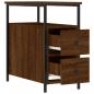 Preview: Nachttisch Braun Eichen-Optik 30x60x60 cm Holzwerkstoff