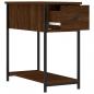 Preview: Nachttisch Braun Eichen-Optik 30x60x60 cm Holzwerkstoff