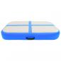 Preview: Aufblasbare Gymnastikmatte mit Pumpe 60x100x10 cm PVC Blau