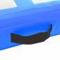 Preview: Aufblasbare Gymnastikmatte mit Pumpe 60x100x10 cm PVC Blau