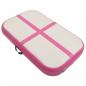 Preview: Aufblasbare Gymnastikmatte mit Pumpe 60x100x20 cm PVC Rosa