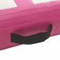 Preview: Aufblasbare Gymnastikmatte mit Pumpe 60x100x20 cm PVC Rosa