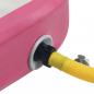 Preview: Aufblasbare Gymnastikmatte mit Pumpe 60x100x20 cm PVC Rosa