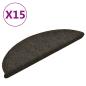 Preview: ARDEBO.de - Selbstklebende Treppenmatten 15 Stk. Anthrazit 56x17x3 cm