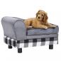 Preview: Hundesofa Grau 57x34x36 cm Plüsch