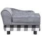Preview: Hundesofa Grau 57x34x36 cm Plüsch