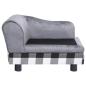 Preview: Hundesofa Grau 57x34x36 cm Plüsch
