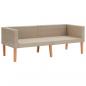 Preview: 2-Sitzer-Gartensofa mit Auflagen Poly Rattan Beige