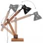 Preview: Schreibtischlampe Industriestil Schwarz Rund 58x18x90 cm E27