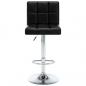 Preview: Barhocker 2 Stk. Schwarz Kunstleder 