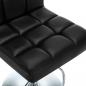Preview: Barhocker 2 Stk. Schwarz Kunstleder 