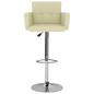 Preview: Barhocker 2 Stk. Creme Kunstleder