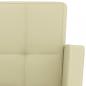 Preview: Barhocker 2 Stk. Creme Kunstleder