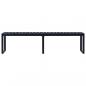 Preview: Gartenbank 180 cm PS-Platte Schwarz