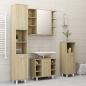 Preview: Bad-Spiegelschrank Sonoma-Eiche 80x20,5x64 cm Holzwerkstoff