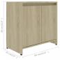 Preview: Badezimmerschrank Sonoma-Eiche 60x33x61 cm Holzwerkstoff