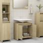 Preview: Badezimmerschrank Sonoma-Eiche 60x33x61 cm Holzwerkstoff