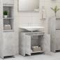 Preview: Badezimmerschrank Betongrau 60x33x61 cm Holzwerkstoff