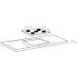 Preview: Glaskeramik-Kochfeld mit 5 Platten Touch Control 90cm cm 8500 W