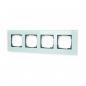 Preview: Gira 021418 Abdeckrahmen 4fach, System 55 Esprit, Glas Mint