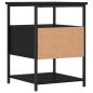 Preview: Nachttisch Schwarz 40x42x56 cm Holzwerkstoff