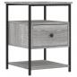 Preview: Nachttisch Grau Sonoma-Eiche 40x42x56 cm Holzwerkstoff