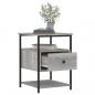 Preview: Nachttisch Grau Sonoma-Eiche 40x42x56 cm Holzwerkstoff