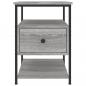 Preview: Nachttisch Grau Sonoma-Eiche 40x42x56 cm Holzwerkstoff