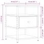 Preview: Nachttisch Grau Sonoma-Eiche 40x42x56 cm Holzwerkstoff