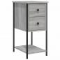 Preview: Nachttisch Grau Sonoma 32x42x70 cm Holzwerkstoff