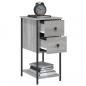 Preview: Nachttisch Grau Sonoma 32x42x70 cm Holzwerkstoff