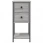 Preview: Nachttisch Grau Sonoma 32x42x70 cm Holzwerkstoff