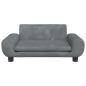 Preview: Hundebett Dunkelgrau 70x45x33 cm Samt
