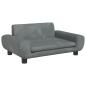 Preview: Hundebett Dunkelgrau 70x45x33 cm Samt