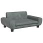 Preview: Hundebett Dunkelgrau 70x45x33 cm Samt