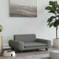 Preview: Hundebett Dunkelgrau 70x45x33 cm Samt