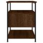 Preview: Nachttisch Braun Eichen-Optik 40x42x56 cm Holzwerkstoff